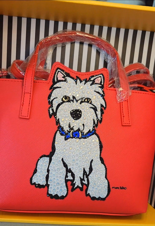 Blinged out Marc Tetro Purse set